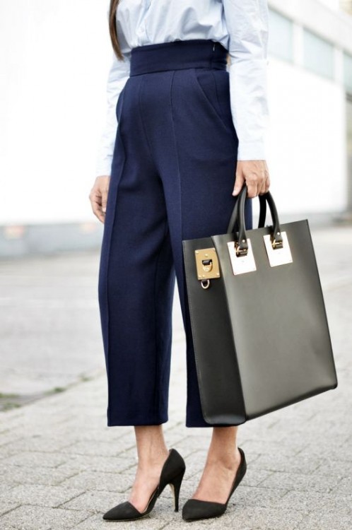 i must moda estate 2015 pantaloni culottes neri