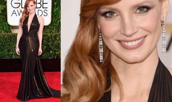 GoldenGlobes_2015 Jessica Chastain's